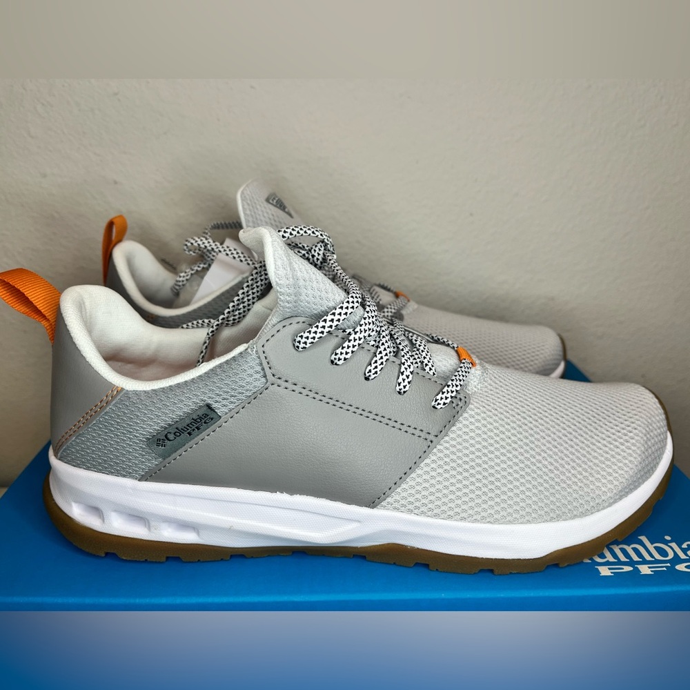 Columbia Men's PFG Tamiami Lace Up Outdoor Fishing Shoes Gray Size 11